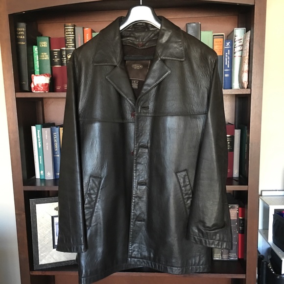 Coach Other - Men’s Coach Leather Jacket with Wool Insert